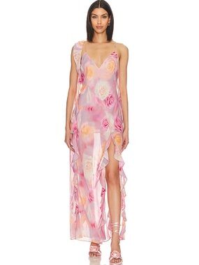 NWT For Love & Lemons Beate Maxi Dress